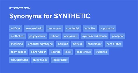 artificial synonyms|another word for synthetic.